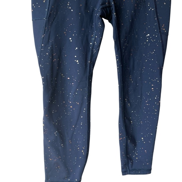 GAP Navy Sculpt Leggings with Speckle Detail Petite S - Picture 2 of 6